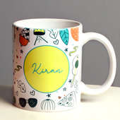 quirky white ceramic mug - gift delivery in usa