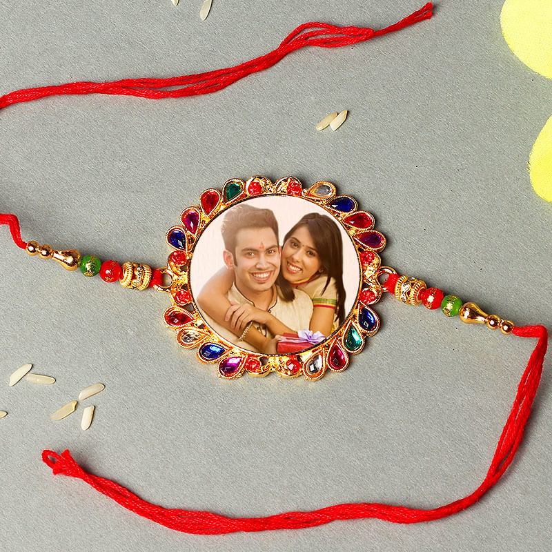 Personalized Stone Work Rakhi
