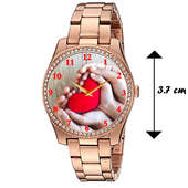 Dimension of Gold Personalised Watch for Women