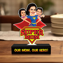 Personlaised Supermom Caricature
