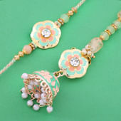 Petals N Pearls Beaded Bhaiya Bhabhi Rakhi Set