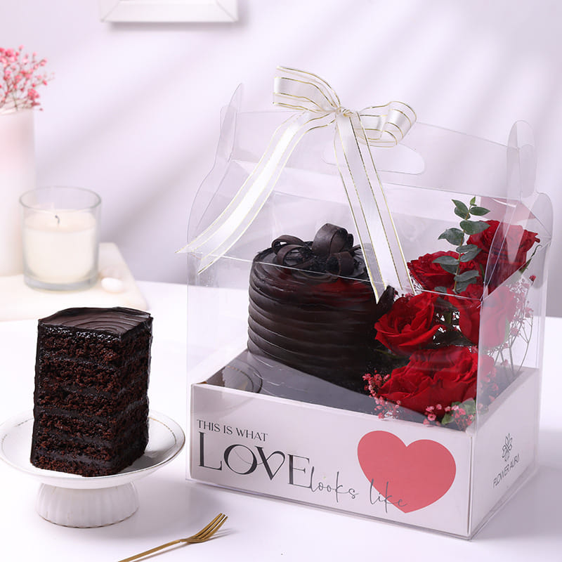 Choco Truffle Bento N Roses Love Box