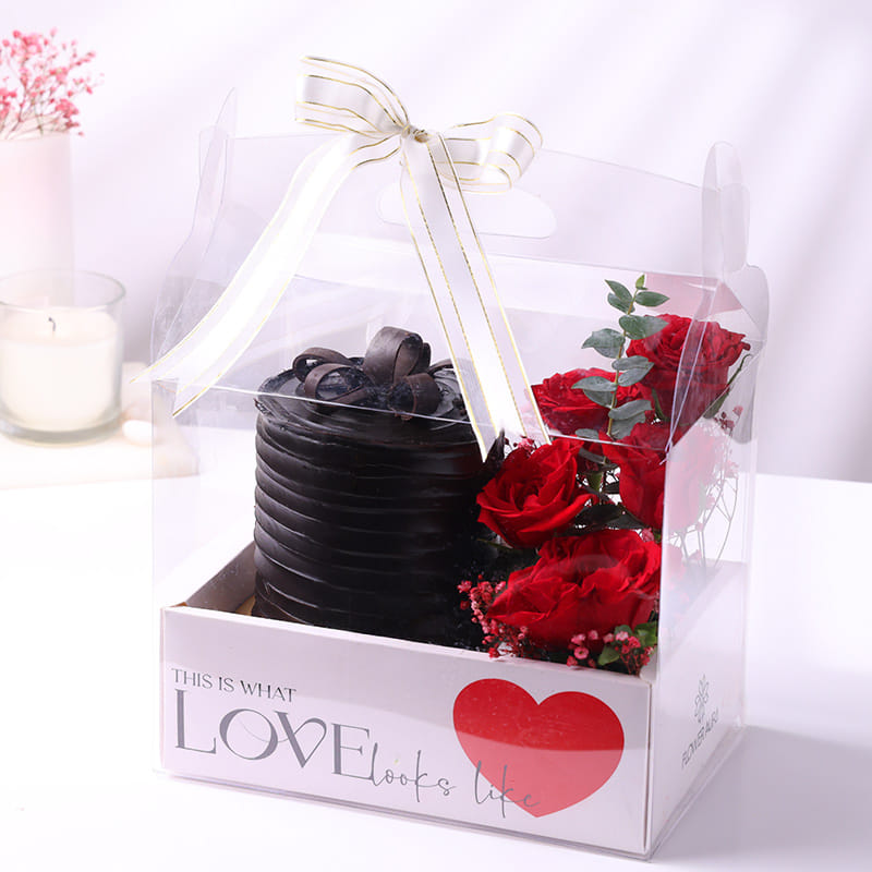 Choco Truffle Bento N Roses Love Box