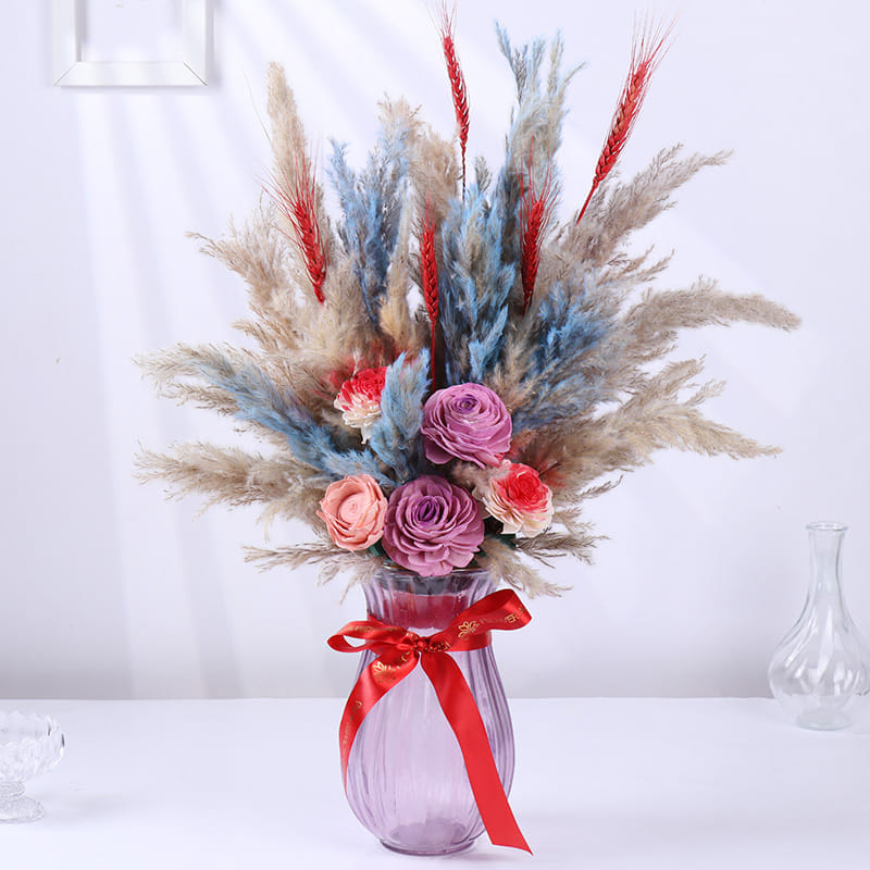 Phoenix Fire In Dried Meadow Vase