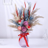Phoenix Fire In Dried Meadow Vase
