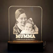 Photo Engraved Ayrcylic Lamp For Mom