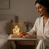 Photo Engraved Mumma Love Acrylic LED Lamp