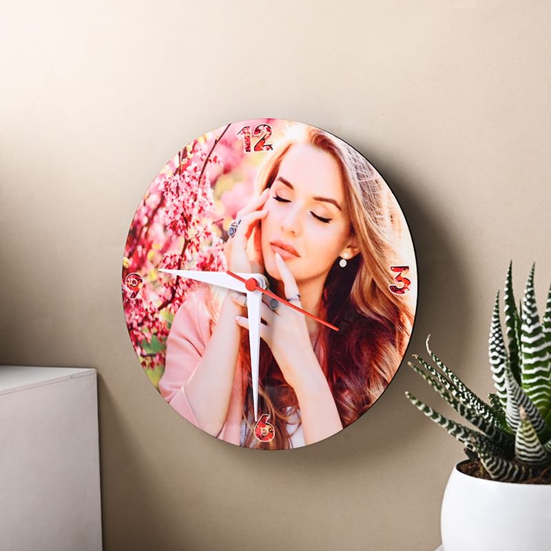 Custom Wall Clock with Photo Frame