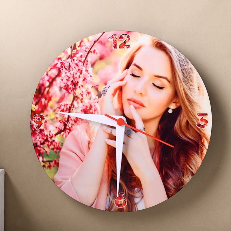 Custom Wall Clock with Photo Frame