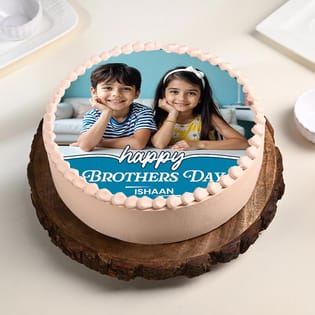 Picture Perfect Brothers Day Photo Cake