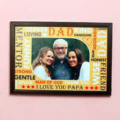 Personalised Fathers day Wall Frame for Dad