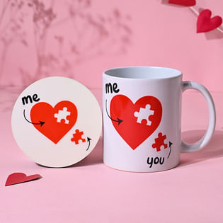 Piece Of My Heart Mug N Coaster Gift Combo