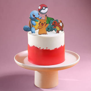 Pikachu N Friends Pokemon Cake