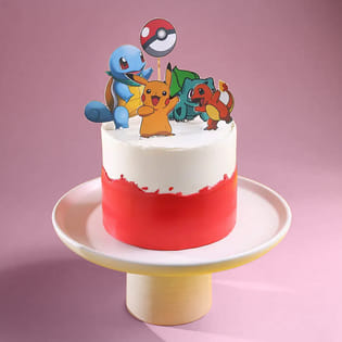 Pikachu N Friends Pokemon Cake