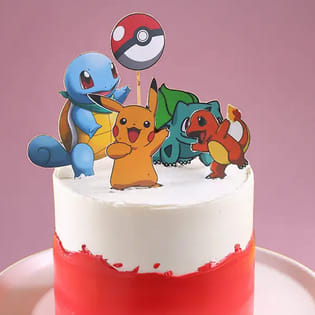 Pikachu N Friends Pokemon Cake