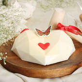 Heart Shape Red Velvet Pinata Cake 
