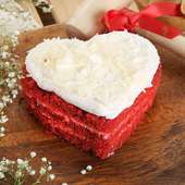 Heart Shape Red Velvet Pinata Cake Delivery
