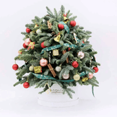 Pine N Bauble Christmas Tree Arrangement