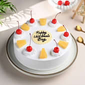 Happy Childrens Day Pineapple Cake