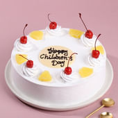 Happy Childrens Day Pineapple Cake