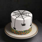 Pineapple Spider Halloween Cake