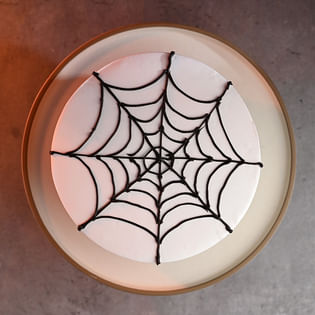 Pineapple Spider Halloween Cake