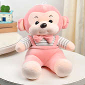 Pink Adorable Monkey Softtoy