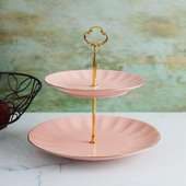 Pink Designer Ceramic Cake Stand