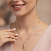 Pink Diamond Rose Gold Pendant