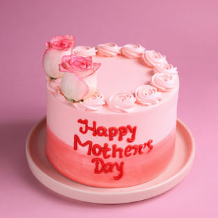 Pink Hued Cake for Mum
