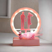 Order Pink LED Couple Musical Showpiece Gift for Valentine