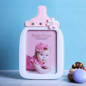 Pink Milk Bottle Photo Frame