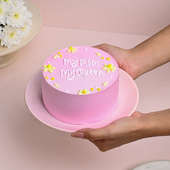 Pink Mini 300gm Mothers Day Cake