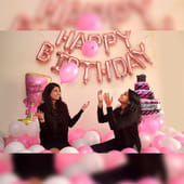 Pink N Rose Gold Birthday Decor