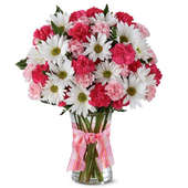 Pink N White Blissful Bouquet