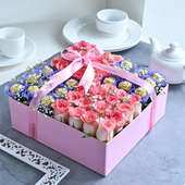 Buy Pink Perfection Rose Bouquet combo for Valentine