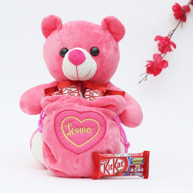 Pink Plush Kit Kat Teddy