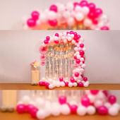 Pink Pop Birthday Balloon Decor