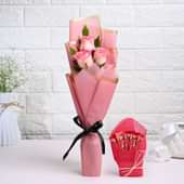 Pink Rose Trio N Kitkat Combo