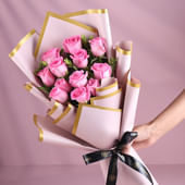 Pink Roses In Poise