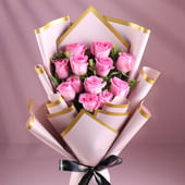 Pink Roses In Poise