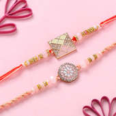 Pink Stone Rakhi 