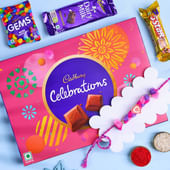 Pink Tassel Kids Rakhi With Chocolates