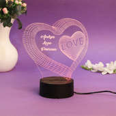 Heartshaped LED Lamp