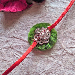 Silver Rakhi Online for Brother | Buy Silver Rakhi | FlowerAura