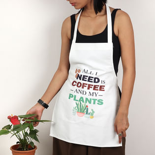 Plant Print Apron
