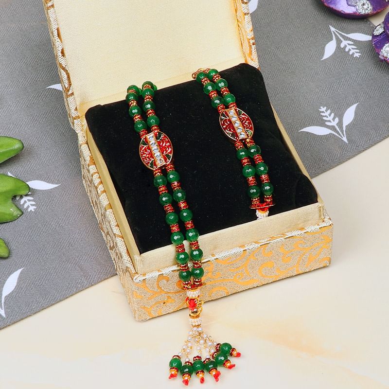 Play with Pearls Rakhi Set
