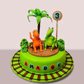 Buy Playful Dinosaur Themed Kids Cake