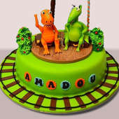 Playful Dinosaur Themed Kids Cake Online