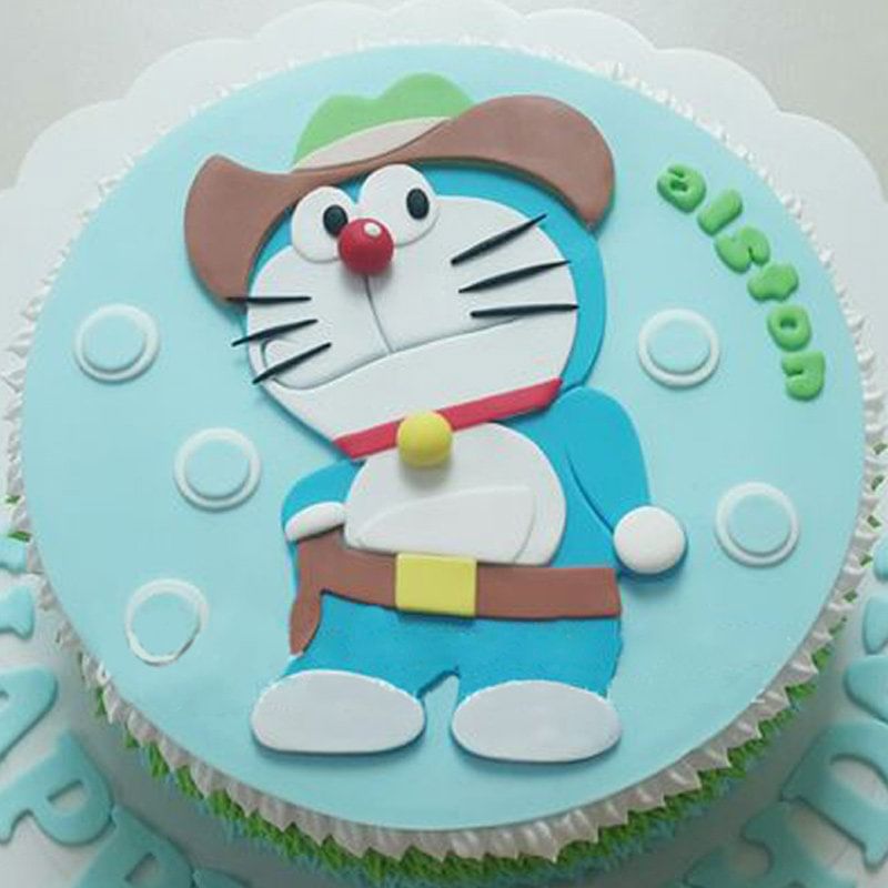 Order Playful Doraemon Theme Fondant Cake